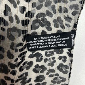 Jones New York Lightweight Summer animal print silk scarf
